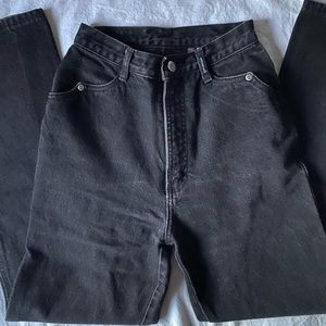 Vintage Rocky Mountain High Waist Black Jean